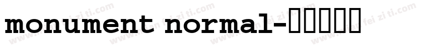 monument normal字体转换